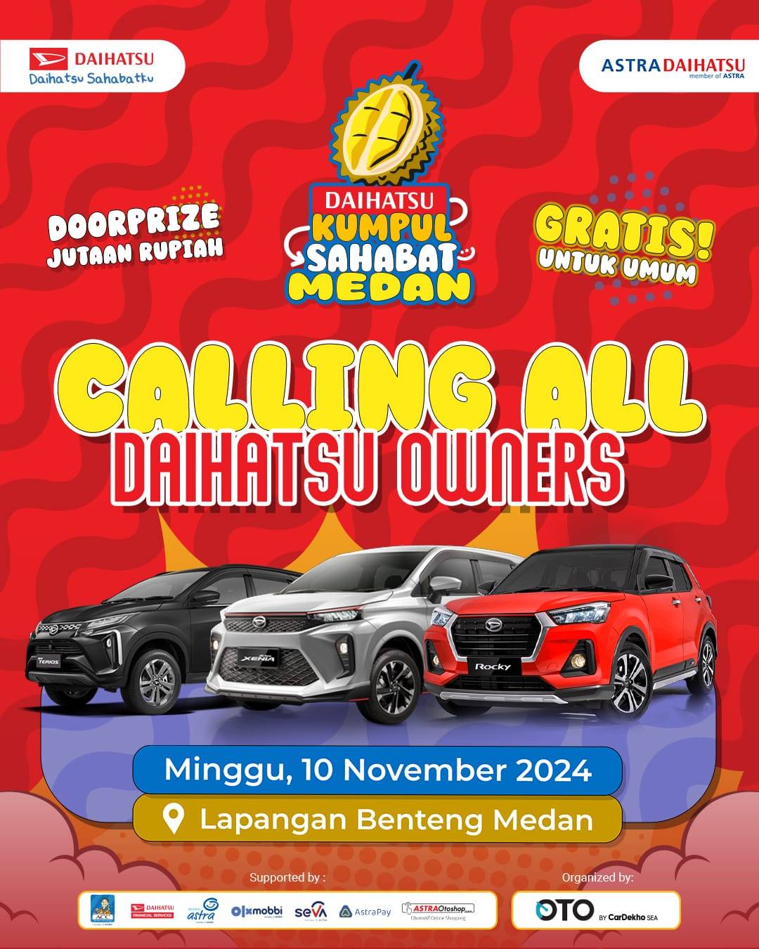 Daihatsu Kumpul Sahabat: Pesta Kebahagiaan dan Apresiasi Pelanggan di Palembang