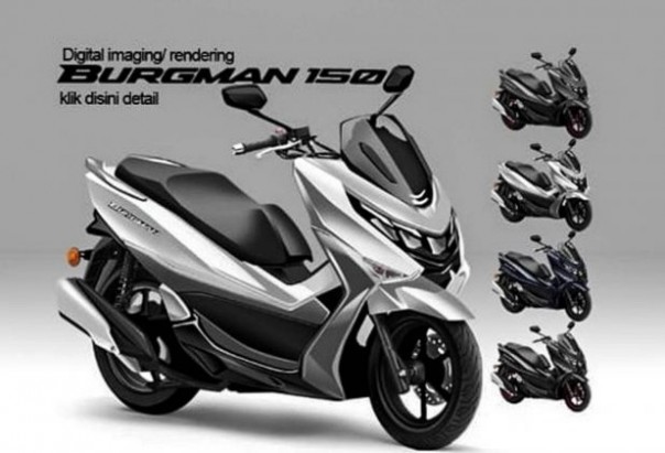 Suzuki Burgman 150 Siap Gebrak Pasar Skutik Gambot 150cc, Tantang Dominasi NMAX dan PCX dengan Gaya Berbeda